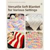 Handmade DIY Rainbow Adient Yarn Scarf  Tail Line Finger Knitting Cozy  Nest  Cuion Thi Ice Strip Yarn