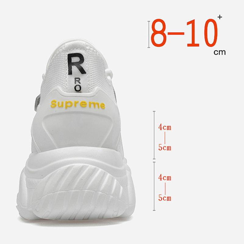 Fashion New Summer Men Sneakers 8CM Elevator Shoes Hidden Height Increasing Shoes For Men 10CM Casual Sport Breathable Heightening Shoes