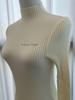 Women's White Knit Sweater: Half High Neck, Versatile Inner Wear for Autumn/Winter 2025