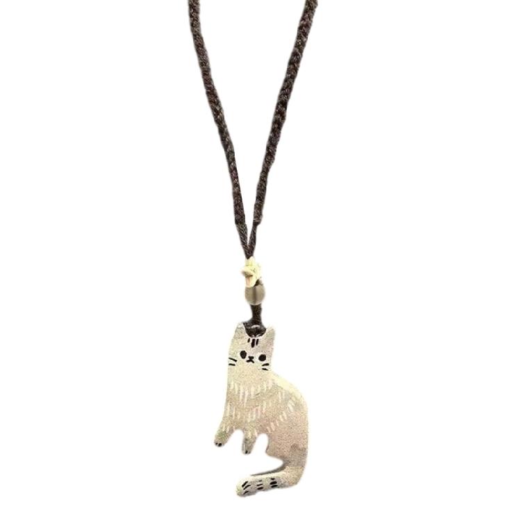 

Cats Pendant Necklace Adjustable Chain Necklace Unique Cats Necklace Vacation Charm Necklace for Casual or Formal Wear