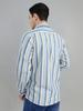 Monte Carlo Men's Regular Fit Striped Full Sleeve Shirt