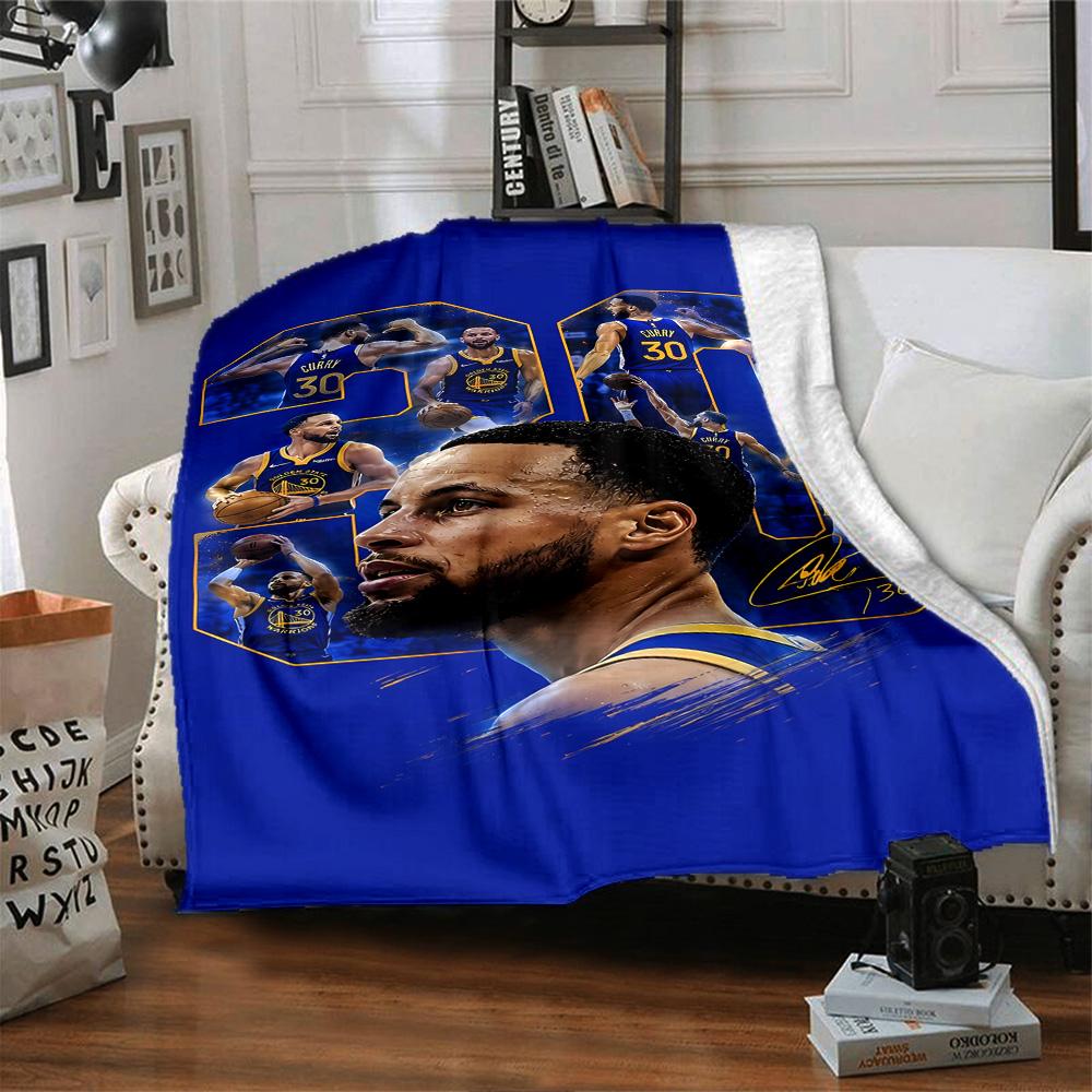 Golden State Warriors Decke Weich & Gemütlich Geeignet für Wohnzimmer Büro Meeresufer für Alle Jahreszeiten Stilvolle Dekoration