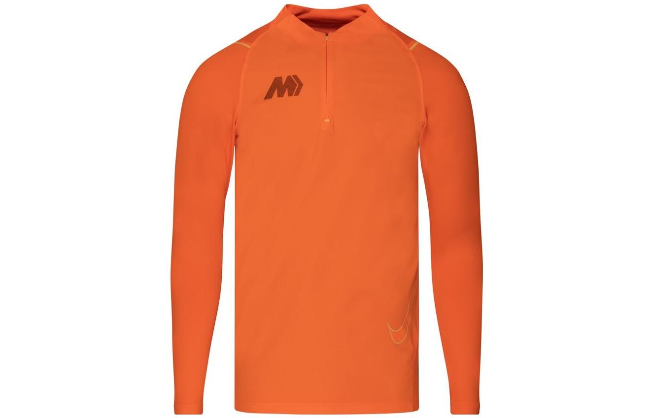 Nike T Shirts Men s Orange Crew Neck Moderate Straight Fit CK5596-803 L