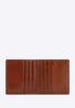 Wittchen Portefeuille en Cuir Unisex pour Cartes avec Armoiries, Sans Fermeture, Marron Clair, Marron Clair, Cuir Naturel