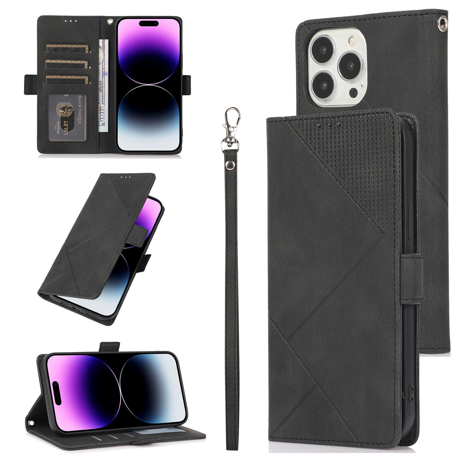 

Роскошный кожаный чехол-книжка-кошелёк для Samsung S23 S22 S21 S20 Ultra Plus S21 S20FE Note20Ultra A13 A53 A14 A54 для iPhone 14 Plus 13 12 11 Pro Max XSMax iPhone 6/6S чёрный