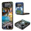 Summer Beach Sunset Sea Palm Tree Black Cover for Samsung Galaxy Z Flip 7 6 5 4 3 5G Phone Case Flip7 Flip6 Flip5 Flip4 Flip3 Pa
