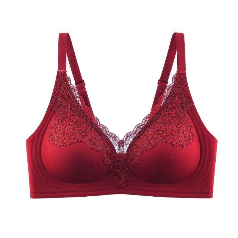 French Seamless Push Up Lace Thin Comfort Bra