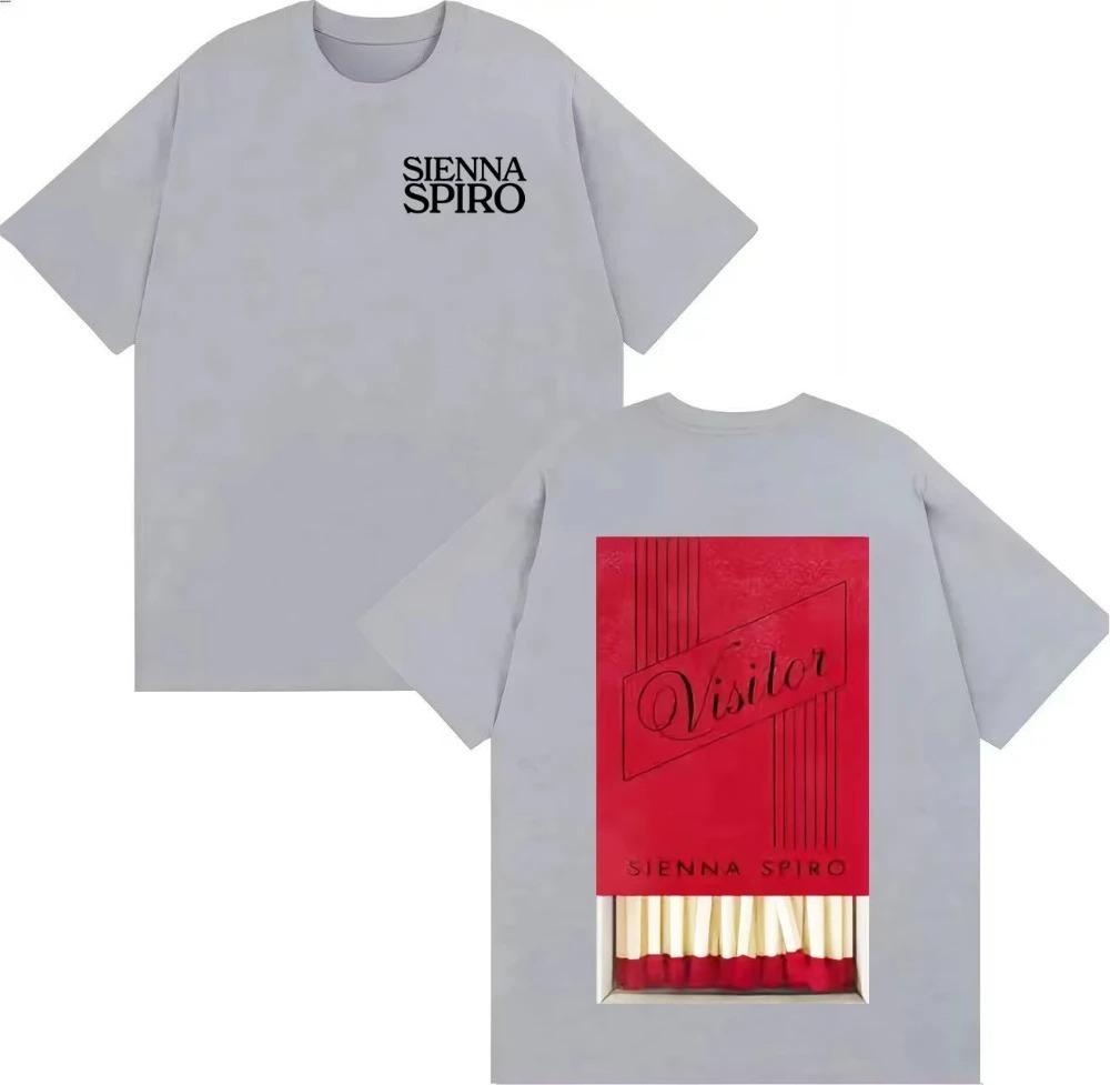 Summer Short Sleeves Tshrits Singer Sienna Spiro Trendy Aesthetic Oversized T Shirt Unisex Women Harajuku Cotton Crewneck Comfort