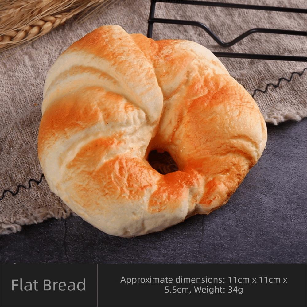 Soft Cake Toast PU Model Scale Food Fake Bread Ornaments Artificial Fake Bread Model Kitchen Toy