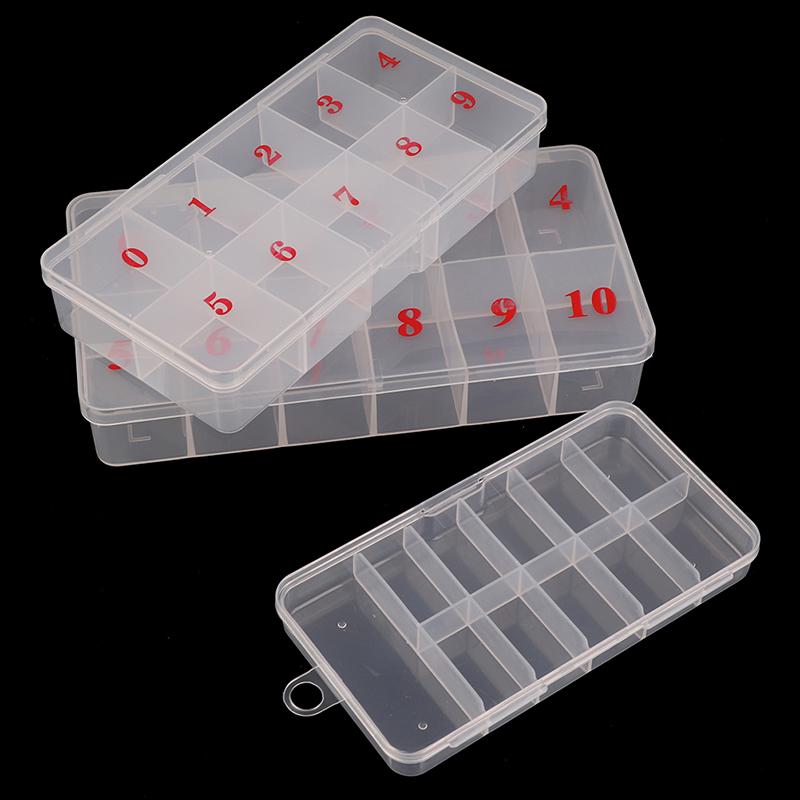 10/11Grids Nail Art  Gem Accessories Empty Container Storage Case Box