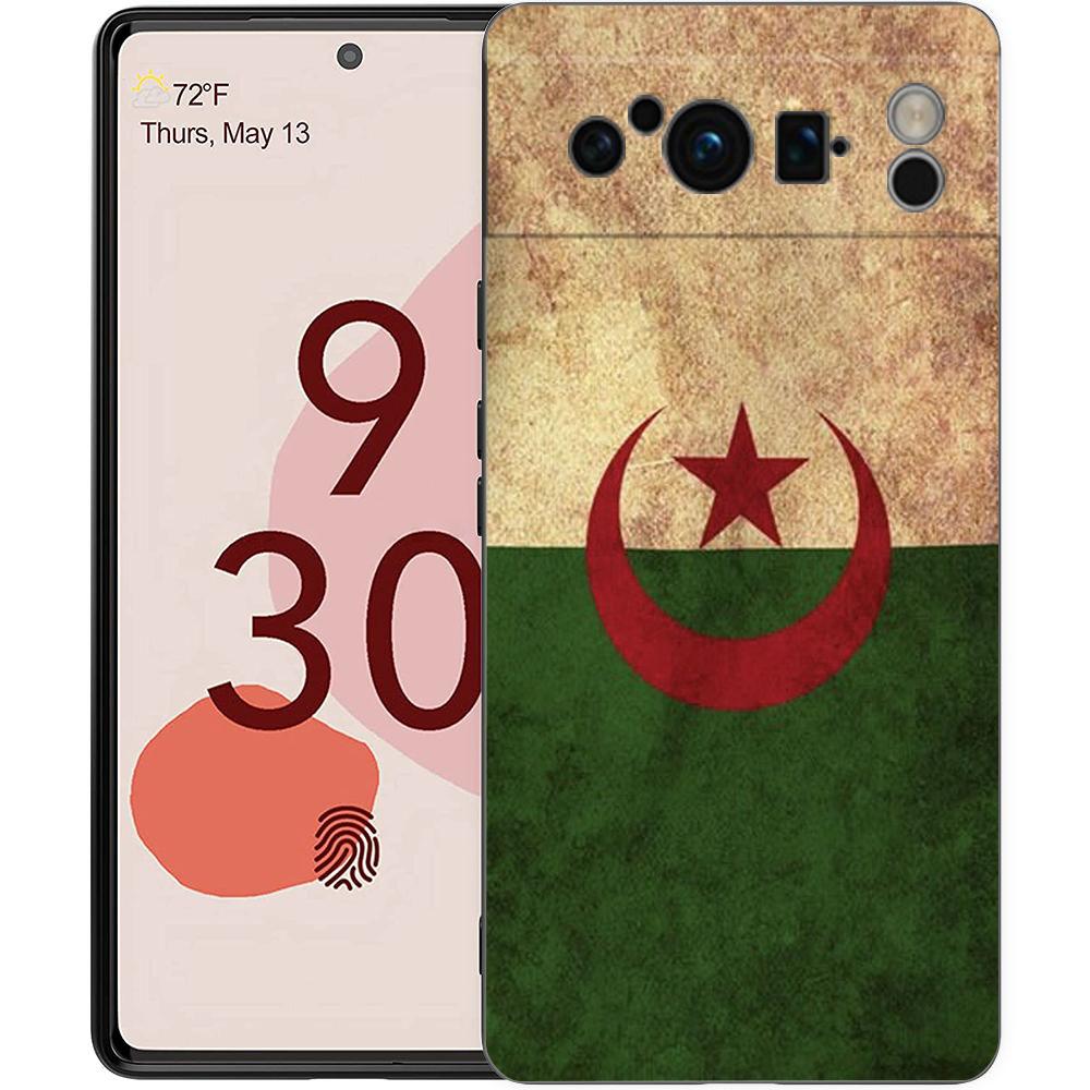 

Algeria Passport Phone Case For Google Pixel 10 9 8 7 6 Pro XL 9A 8A 6A 7A 5G Soft Shockproof TPU Black Cover Google Pixel 8