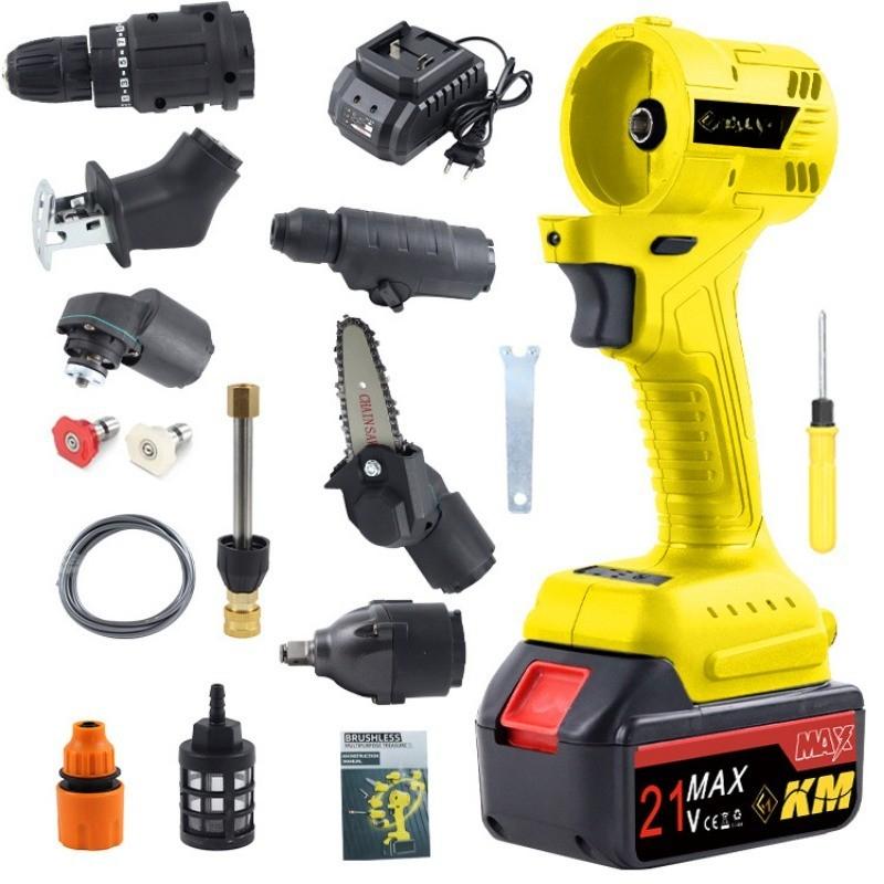 Multi functional Brushless Lithium Battery Combination Tool Set Modified Household Universal Power Tool Kit Electric Tool Set