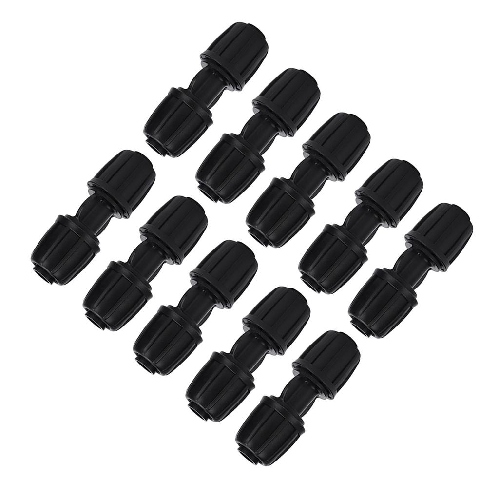 Straight Connector, 10Pcs Straight Water Connector Garden Drip Irrigation Fitting Fit for 16mm PE Hose for Home Garden Agriculture