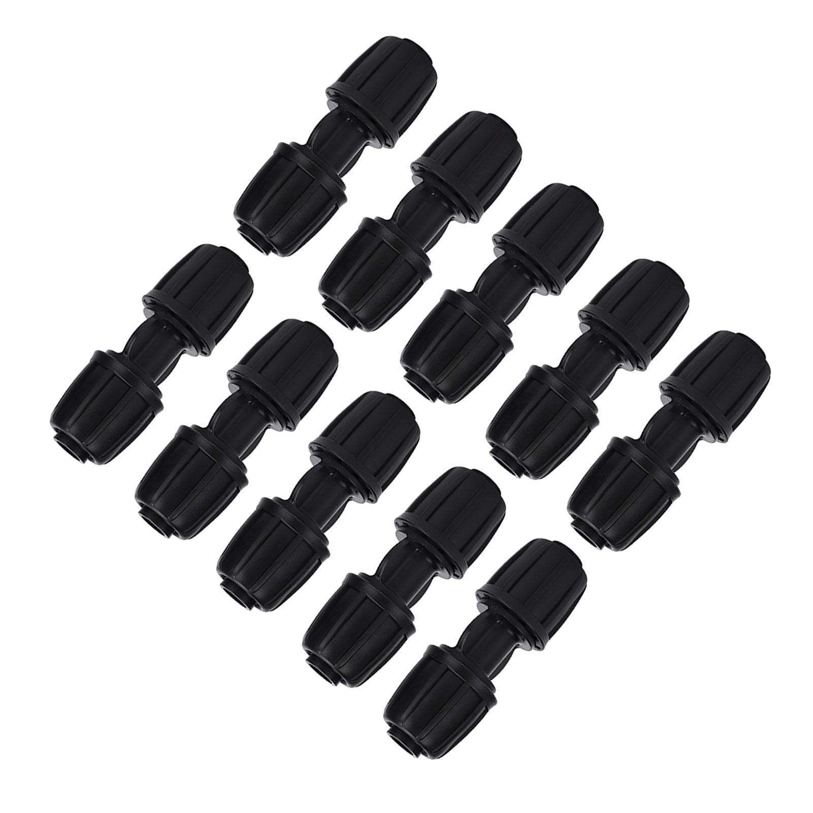 

10Pcs Straight Water Connector Garden Drip Irrigation Fitting for 16mm PE Hose