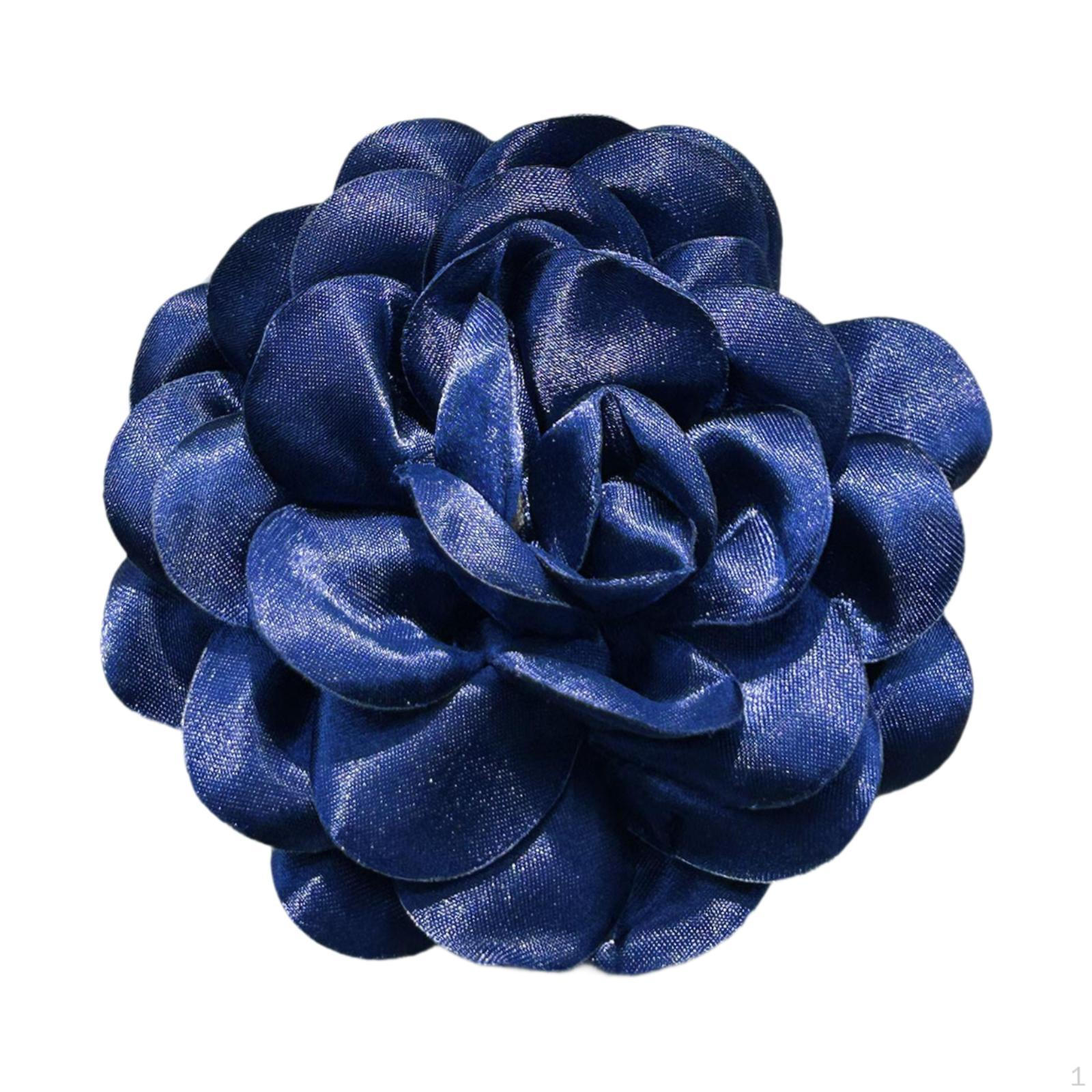 

Брошь в виде цветка камелии для женщин, большая заколка для волос и булавка для лацкана, аксессуары для платья