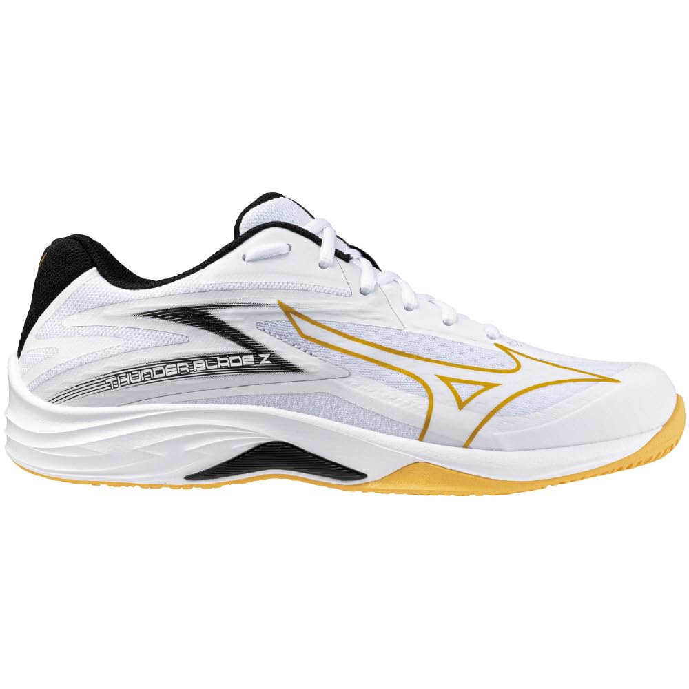 Mizuno Volleyball Shoes Thunder Blade Z Club Indoor Wide Lightweight Indoor Entry Beginner White x Gold x Black cm 26.5 2.5E