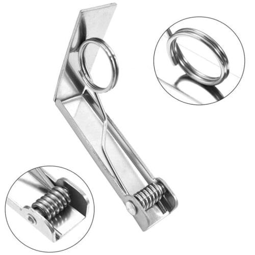 XP Design Stainless Steel Tablecloth Clips, for Fixing Tablecloths and Table Covers, Grips, Anti-Slip, and Prevents Slippage (Silver, 6 Clips/b)