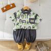 Summer Boys Korean Short-sleeved Shirt Baby Western Style Two-piece Suit