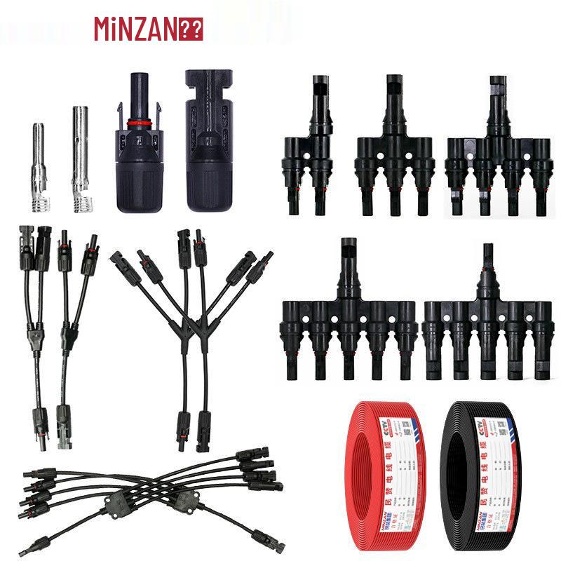 MC4 Solar Panel Connector Kit for Male and Female Plugs – Photovoltaic Cable Voltage Resistance