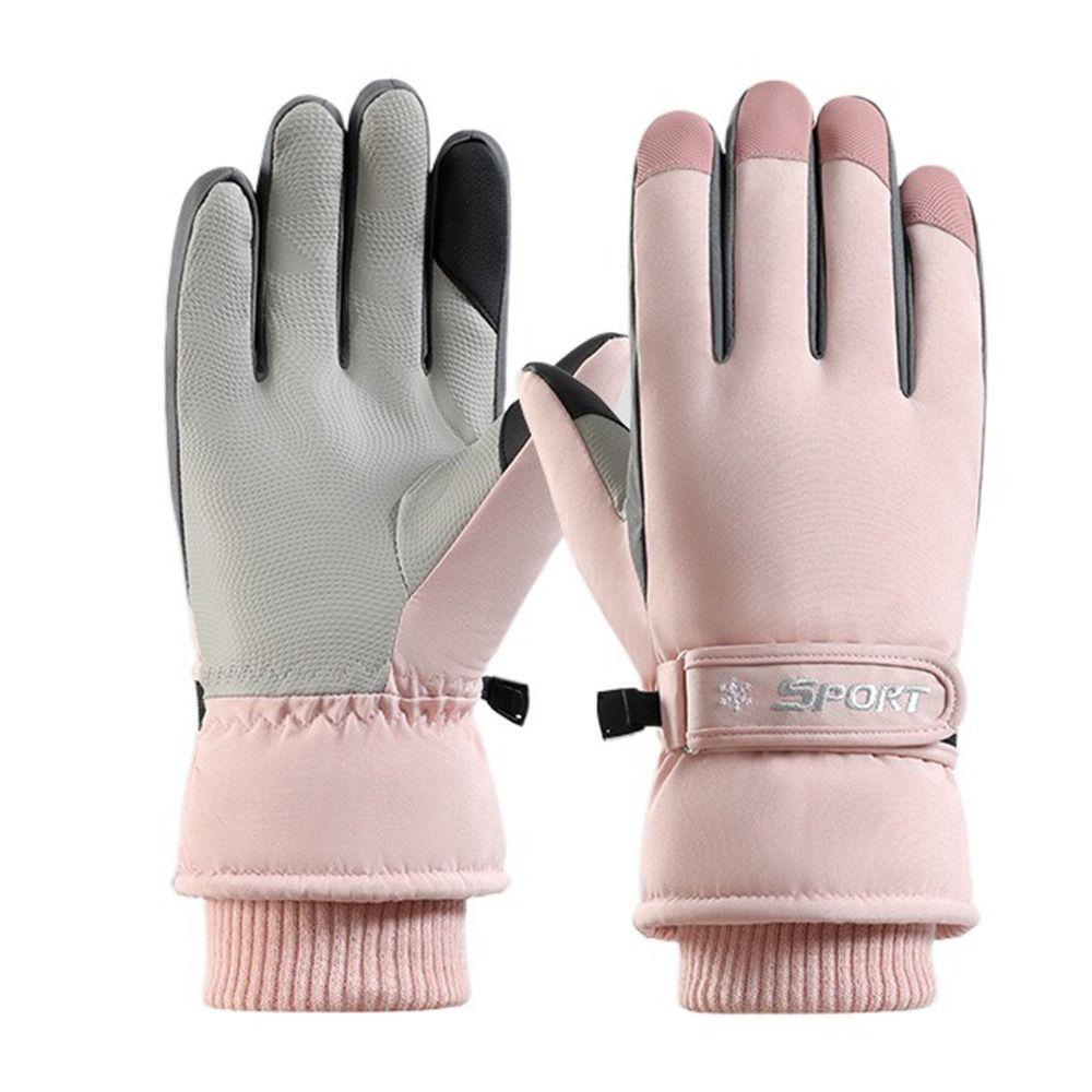 Warm Driving Gloves Anti-Slip Snowboard Mittens Touchscreen Gloves  Motorcycle