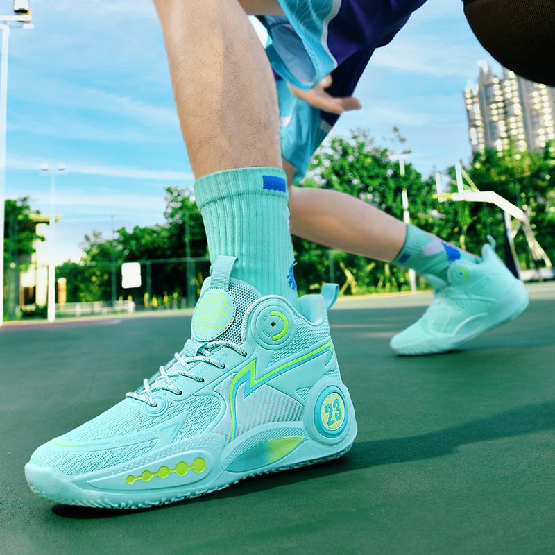 New basketball shoes, boys and girls actual training shoes EVA sole non-slip, wear-resistant and shock-absorbing sports shoes