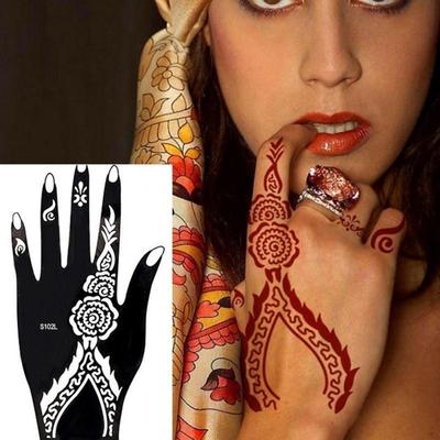 India  Temporary Tattoo Stencils Kit for Hand Arm Leg Feet Body Art Decal