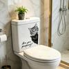 Are You Pooping Toilet Lid Stickers Funny Animals Toilet Seat Tank Lid Cover Decals Removable PVC Wall Sticker for Bathroom Washroom