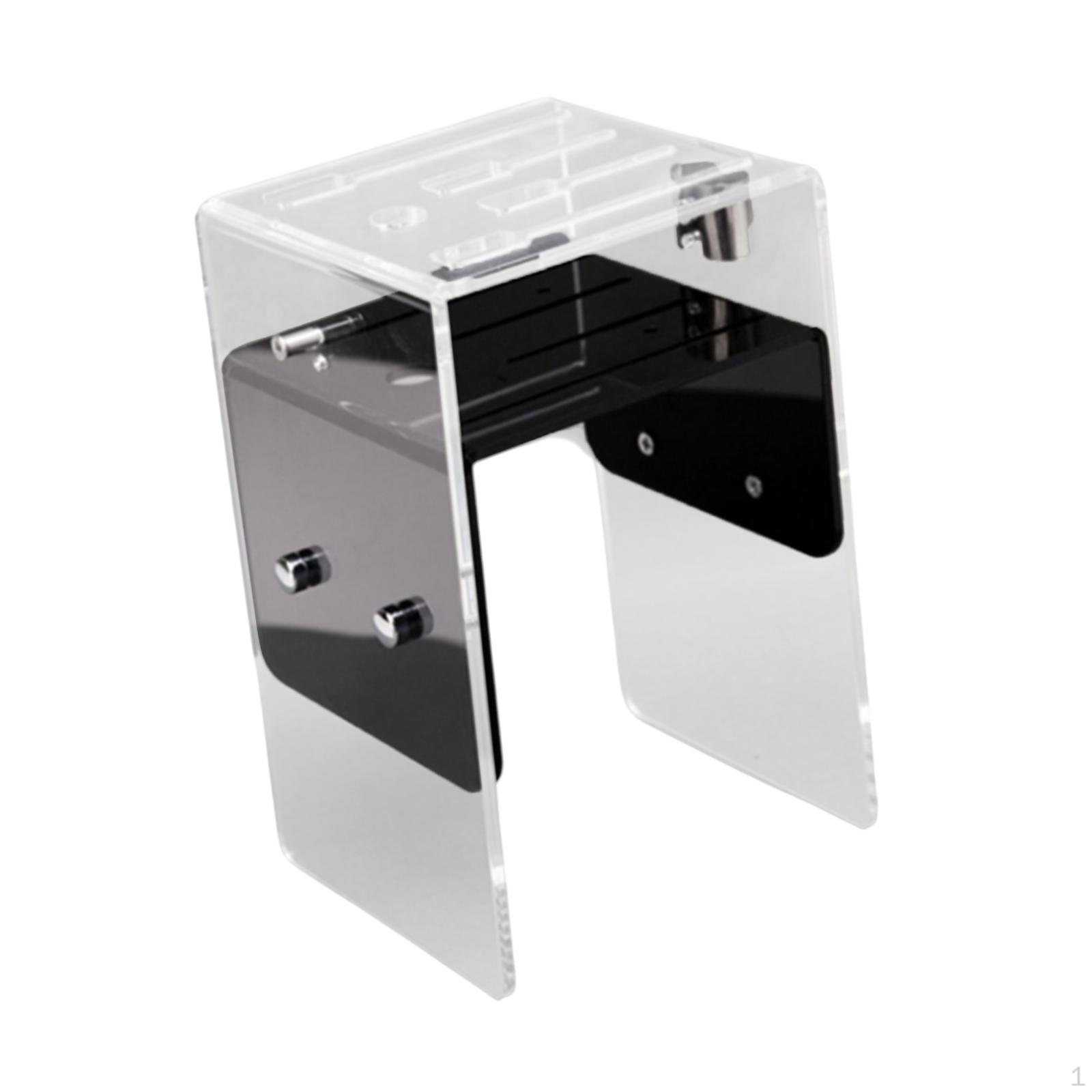 Acrylic Knife Display Holder Compact Design for Universal Storage 12x12cm