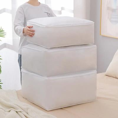 1 x faltbare Quilt-Aufbewahrungstasche, PEVA, wasserdicht und staubdicht, für Zuhause, Kleidung, Decke, Aufbewahrungsorganisator
