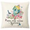 Pillow Nordic Linen Pillow Cover Spring Living Room Sofa Cushion Lumbar Cushion