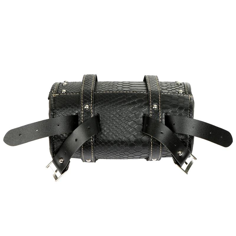 Universelle Motorrad Retro Satteltasche PU Leder Motorrad Vordere Gepäckaufbewahrungstasche für Harley BMW Chopper Bobber Cruiser