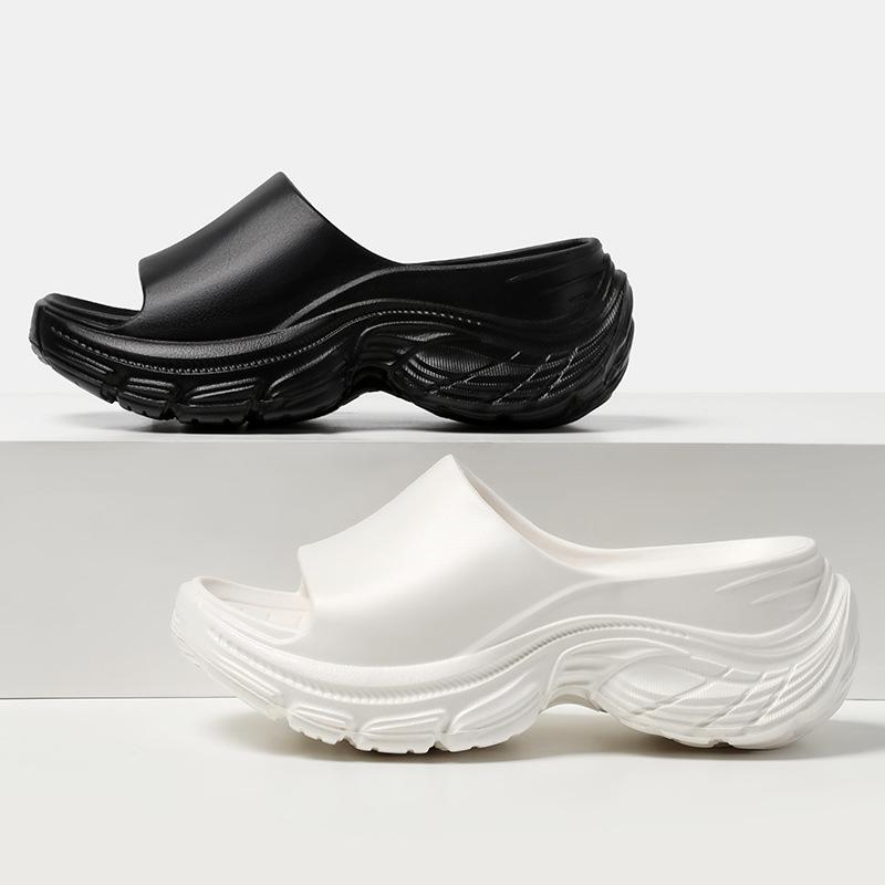 Fashion Fashion Eva Chunky Platform Wedge High Heel Slippers Non Slip Outdoor Slides Women 2025 Summer Sexy Soft Sole Sports Sandals