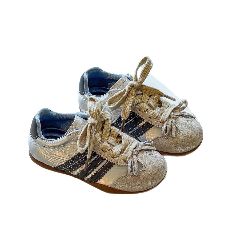 Spring 2026 Kids' Korean Style Bow Genuine Leather Shoes - Elegant, Versatile Girls' Thin Sole