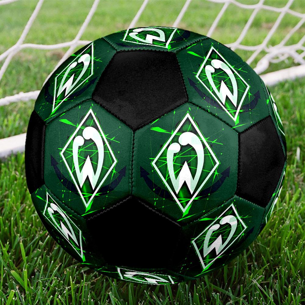 SV Werder Bremen Soccer Ball Size 5 Colorful Machine Stitched PVC Competition Ready Durable High-Bounce