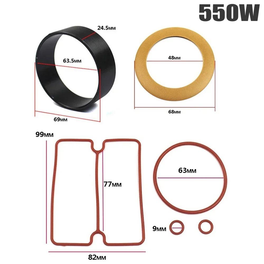 1Set Nitrile Rubber Air Compressor Piston Ring Kit  for Mute Air Compressor Repair