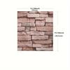 3D brick patterned wallpaper waterproof 38.5X35cm retro color self-adhesive living room wall sticker