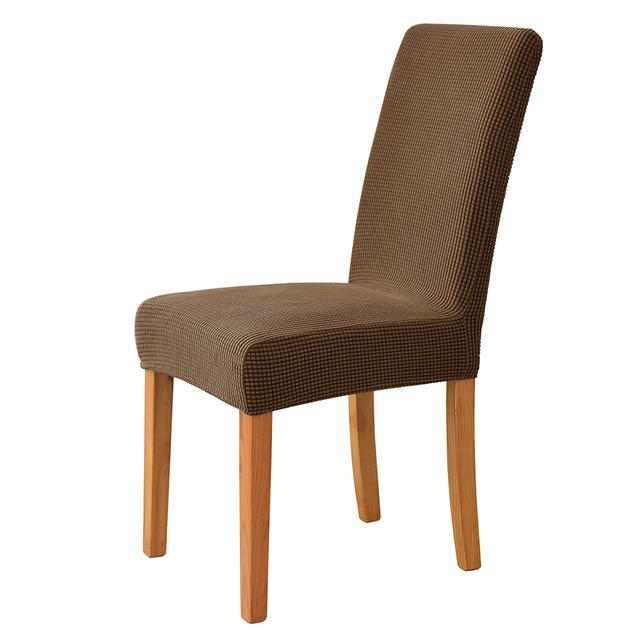 Velvet Fabric Chair Cover For Dining Space Wedding Occasion Hotel Banquet Soft &Comfortable Spandex Stretch Chair Covers Home Decorative Seat
