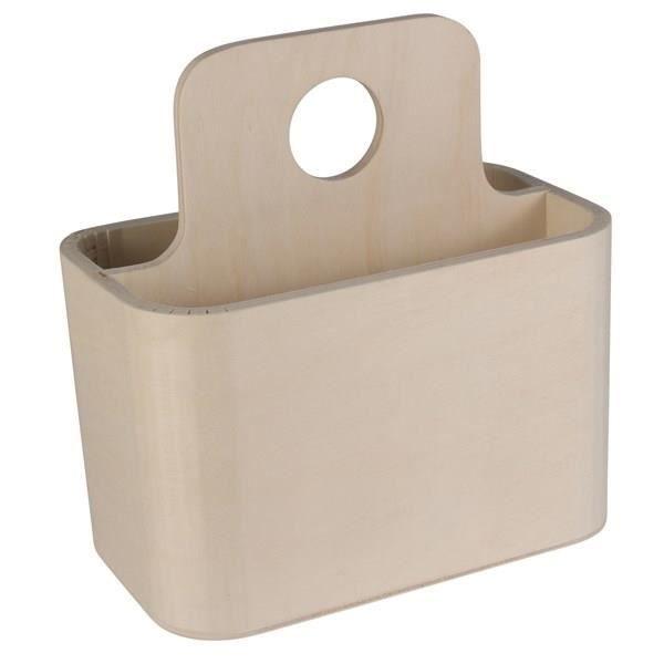 Pot à couverts - Bois - 16x9,5x17 cm - Décoratif - Mixte - Pratique