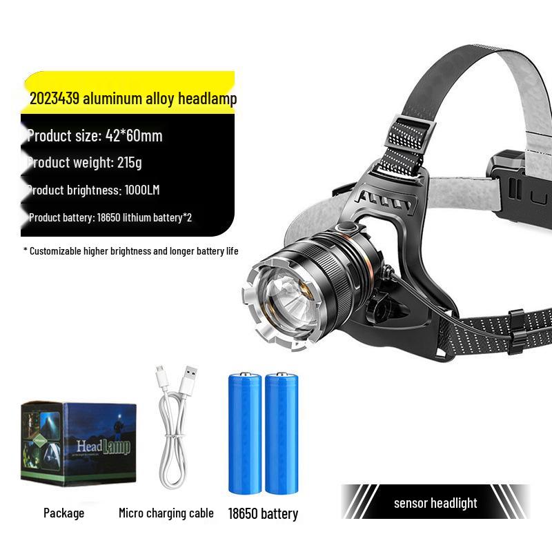 Ultra-Light High-Intensity LED Headlamp for Night Fishing, Hiking, Running, and Camping