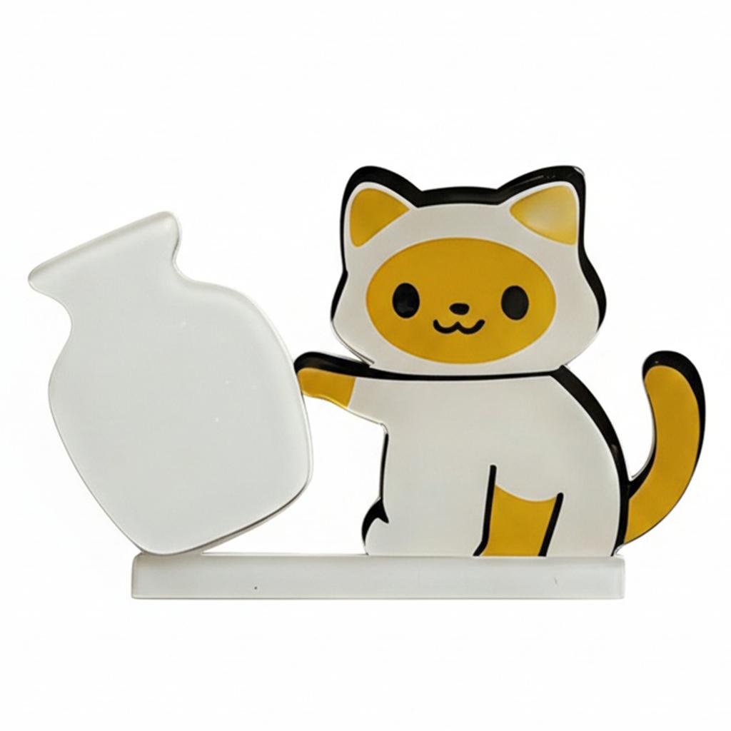 1-10PCS New Cat Pushing Vase Magnets Home Decor Fridge Magnet Cat Whisker Collection Memorial Box Home Office Decor For Gift