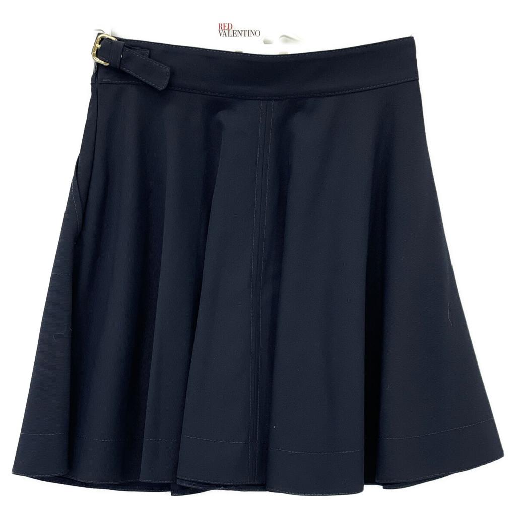 RED VALENTINO XR3RAI0569K Black Knee-Length Skirt skirt 42 blackUsed