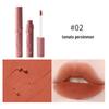 PCU Embossed Rabbit Velvet Matte Milk Tea Lip Glaze - Transfer-proof, Lightweight, Student-friendly Air Cream Lip Mud