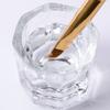 Octagonal Shape Glass Cup Dappen Dish Container for Arcylic Nail Art Liquid Powder