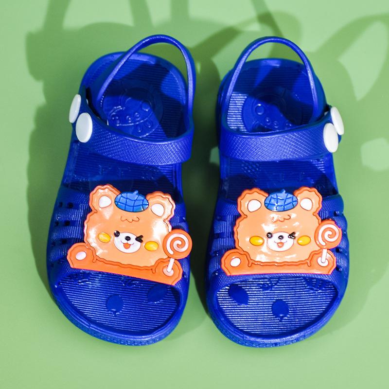 

Модные легкие сандалии с мультяшным медведем для мальчиков 0–4 лет на мягкой подошве 18 синий