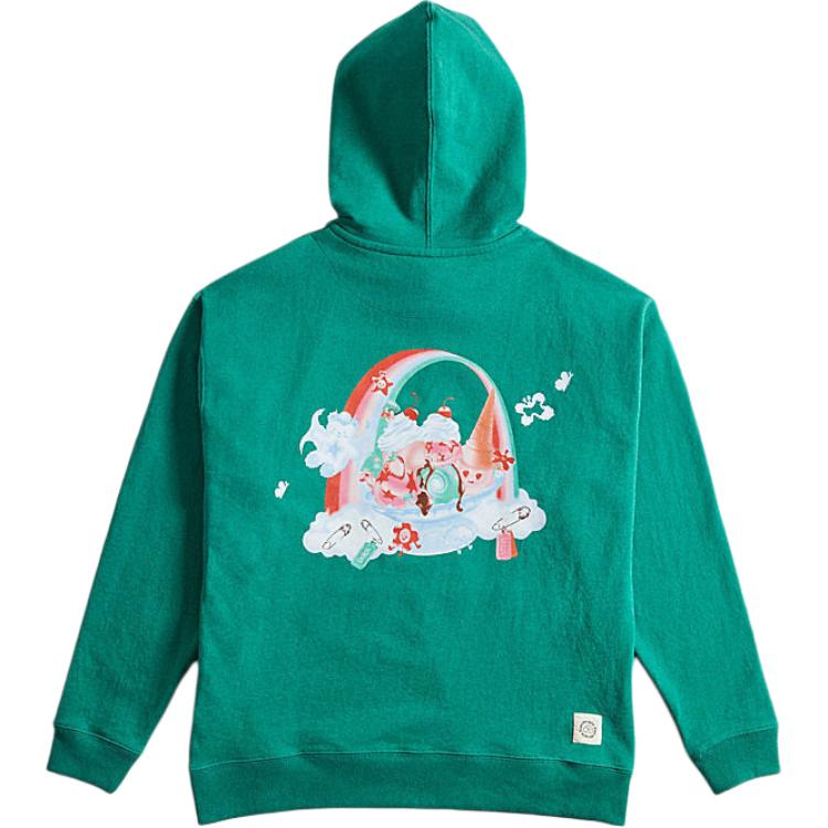 Coach Letter Logo Pattern Hooded Long Sleeve Sweatshirt Unisex sweatshirt Green CL506-GRU