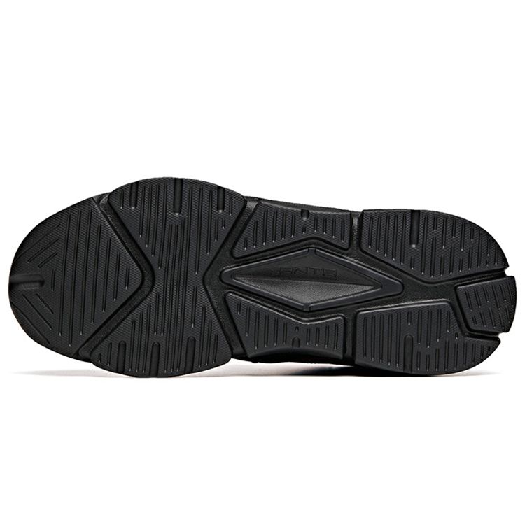 Anta Lifestyle Series Non-Slip Wear-Resistant Low-Top Dad Shoes Men Sneakers Black White Red 912048821-3