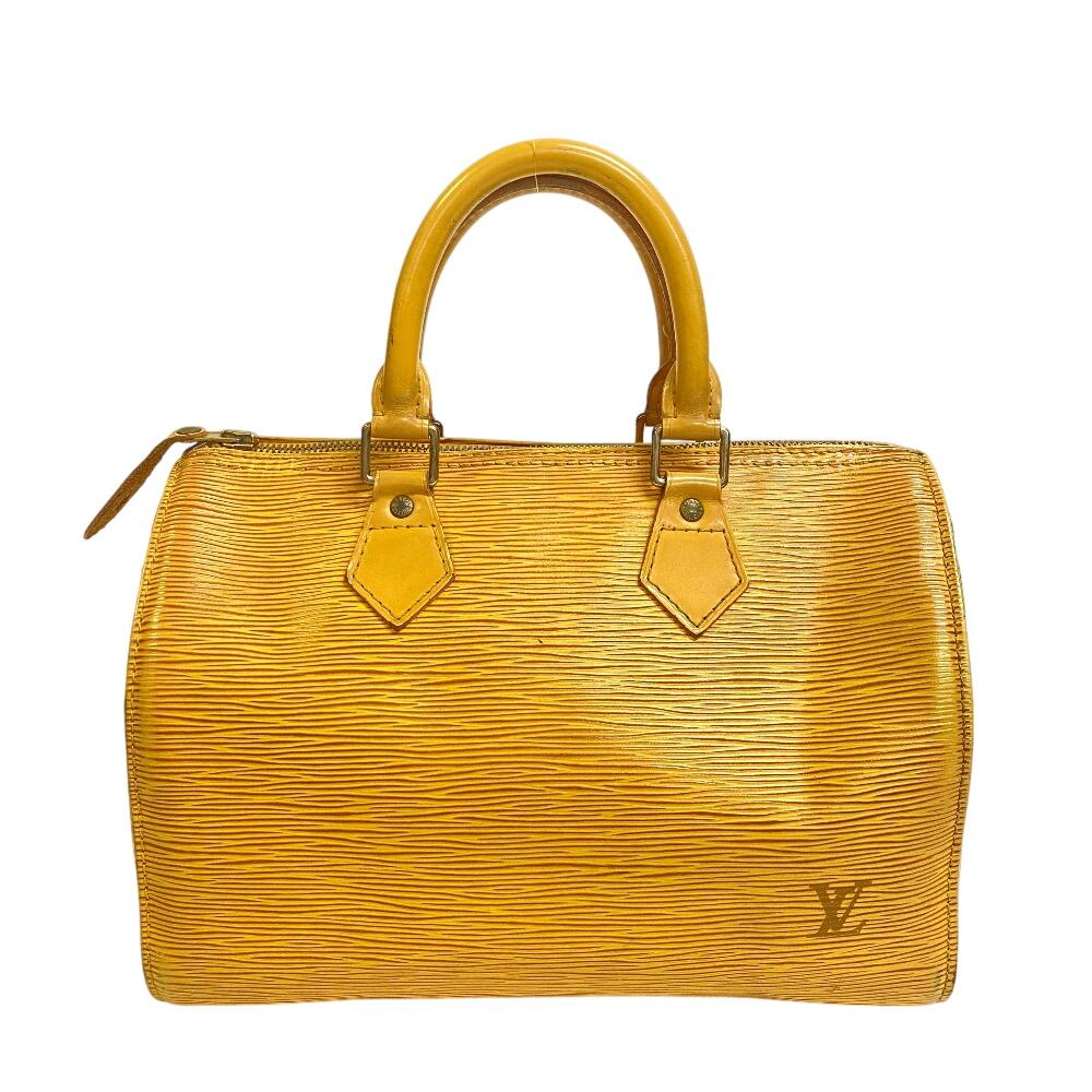 

LOUIS VUITTON M43019 Boston bag Epi leather Speedy 25 Handbag yellow leather Women Used