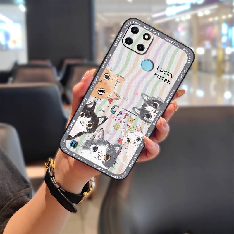 Phone Pouch Graffiti Phone Case For OPPO Realme C21Y/C25Y Silicone Back Cover Full Wrap Anti-dust Anti-knock Soft Case