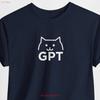 Catgpt T Shirt Chatgpt Chat Gpt And Cat Tee Cute Funny Obsessed Cats Vintage Unisex Streetwear Fashion Stylish Homme