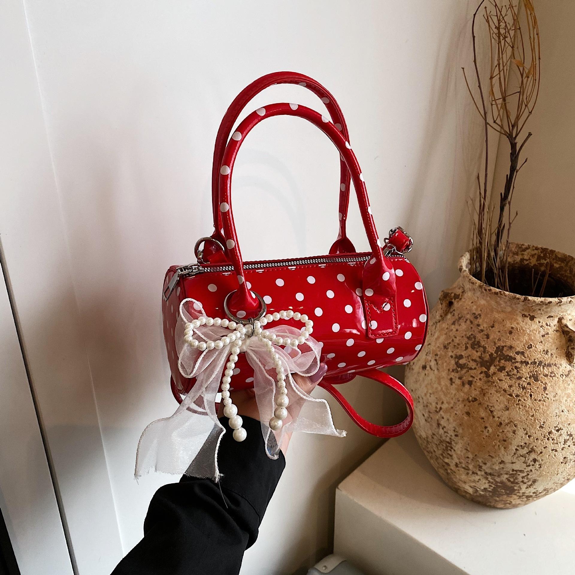 

Niche Versatile Polka Dot Handbag Bags Casual Bost Bag 2026 Newest Fashi Single Shoulder Crossbody Bags No Pendant